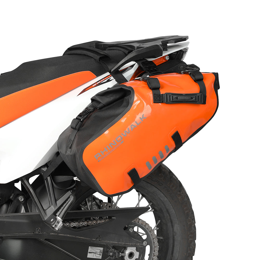 Alforjas Laterales Impermeables para Moto 18/28/48L - Par/Sin Portaequipajes