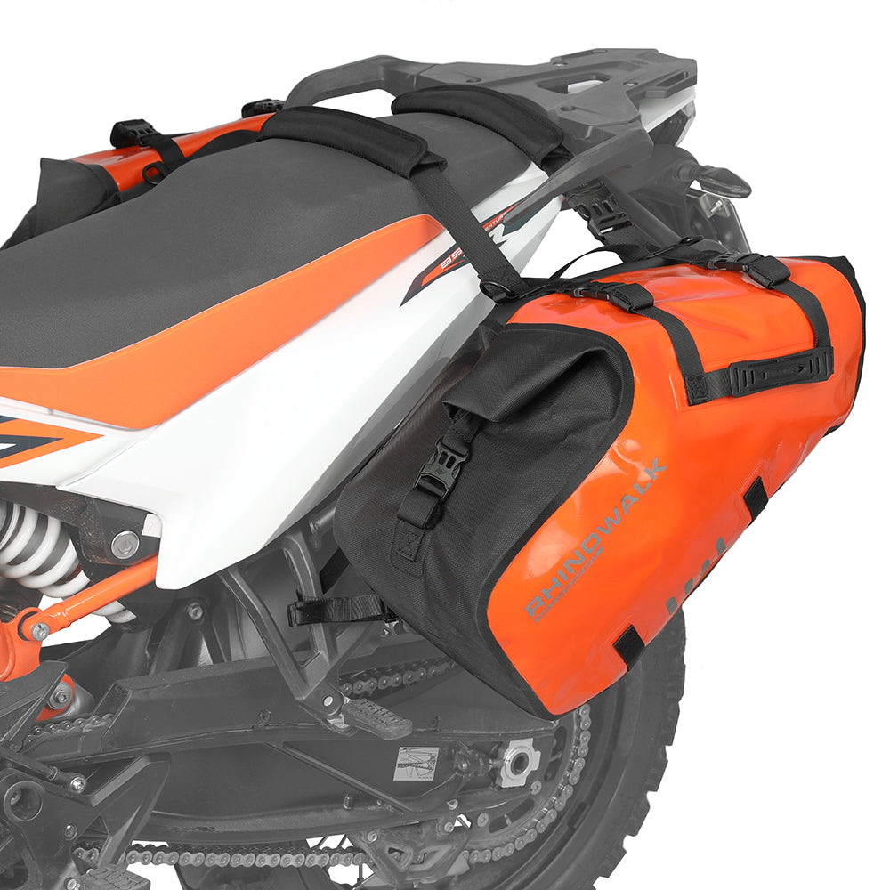 Alforjas Laterales Impermeables para Moto 18/28/48L - Par/Sin Portaequipajes