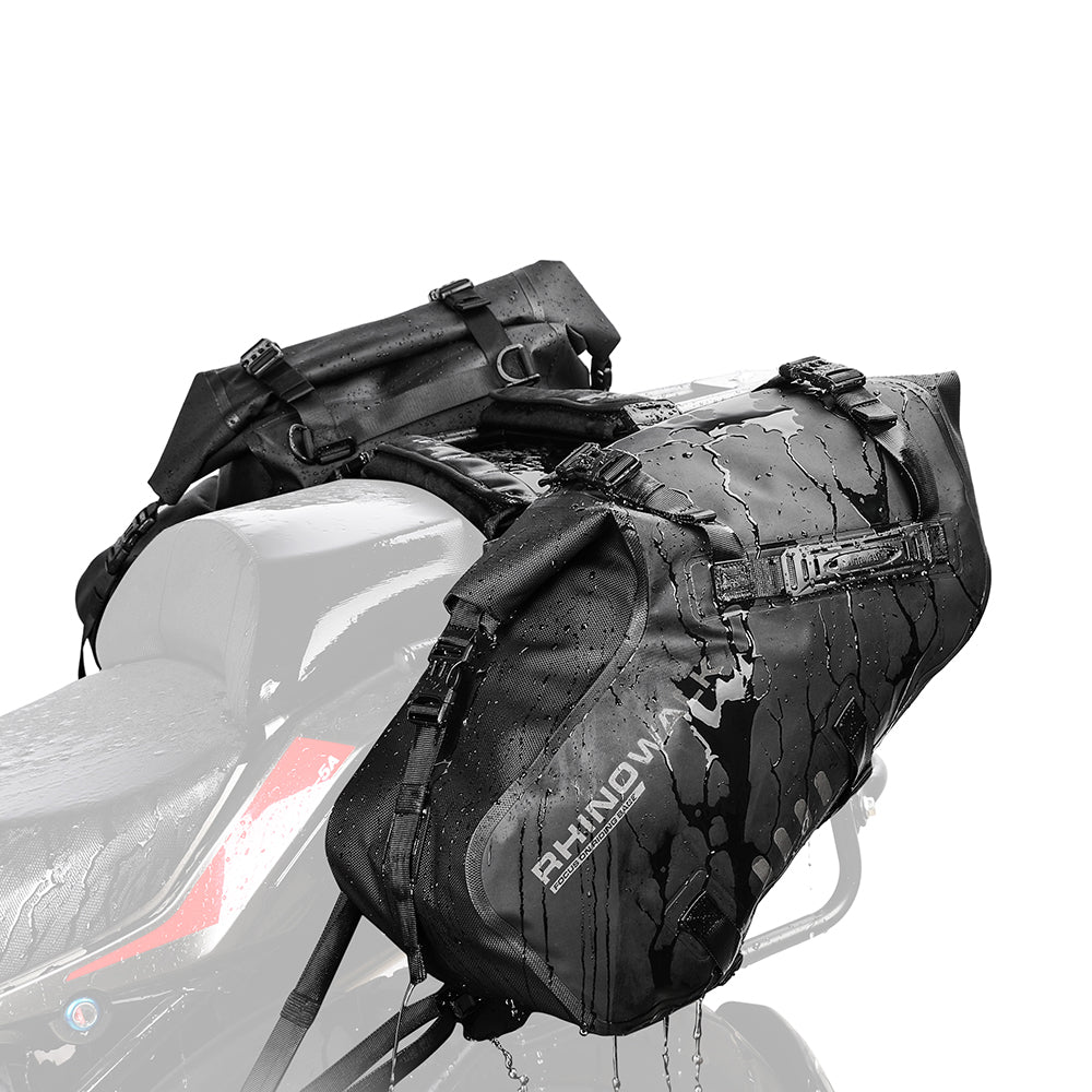 Alforjas Laterales Impermeables para Moto 18/28/48L - Par/Sin Portaequipajes