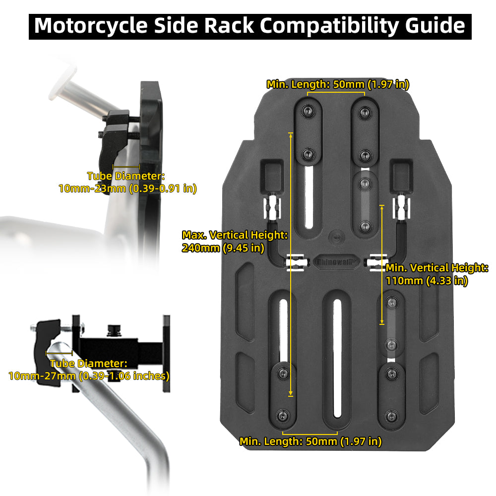 Alforja Lateral para Moto 35L - Desenganche Rápido Impermeable