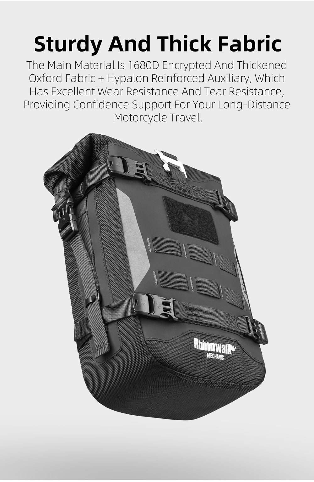 Bolso para Moto Impermeable 6L – Serie Mechanic