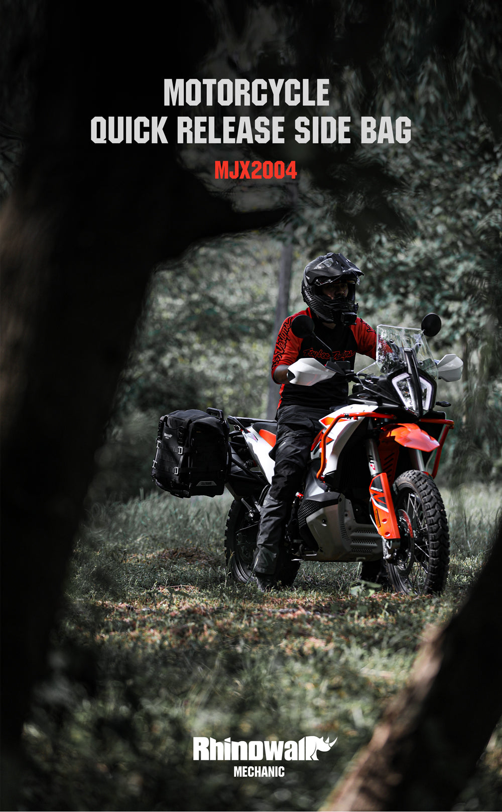 Alforja Lateral para Moto 35L - Desenganche Rápido Impermeable