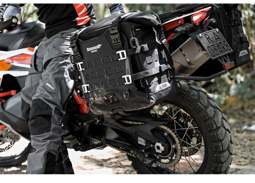 Alforja Lateral para Moto 35L - Desenganche Rápido Impermeable