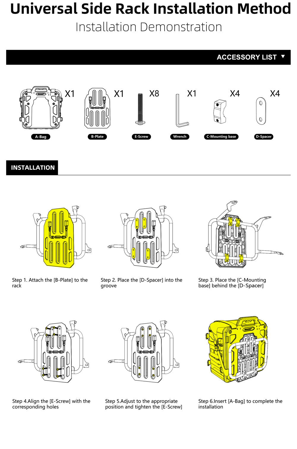 Alforja Lateral para Moto 35L - Desenganche Rápido Impermeable