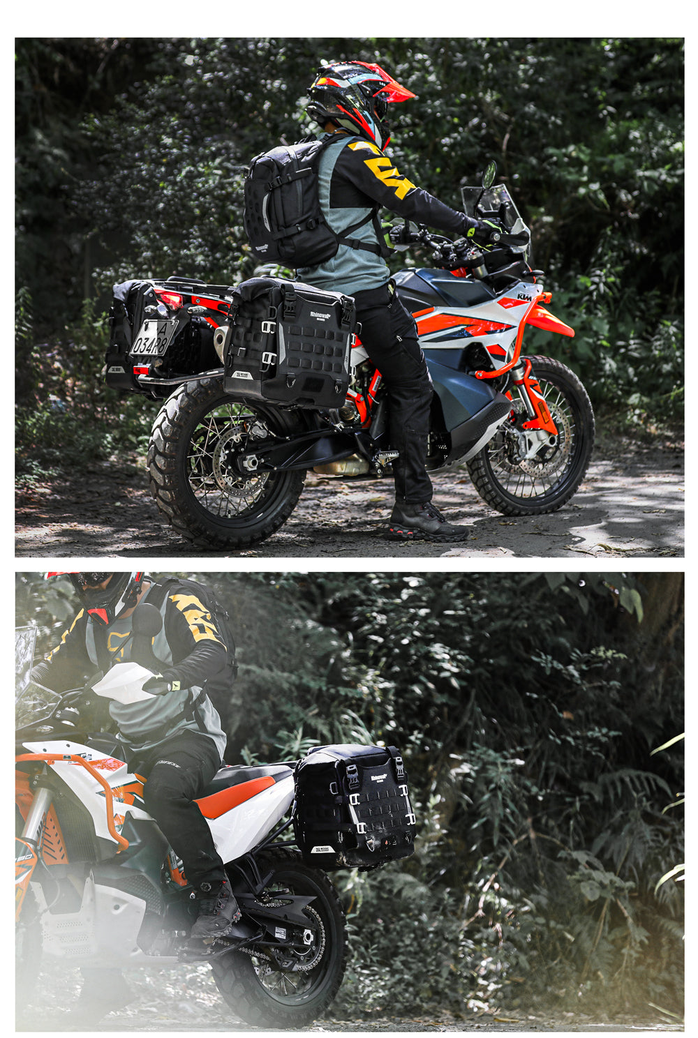 Alforja Lateral para Moto 35L - Desenganche Rápido Impermeable