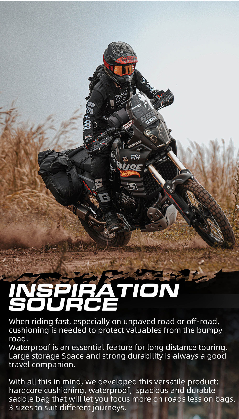 Alforjas Laterales Impermeables para Moto 18/28/48L - Par/Sin Portaequipajes