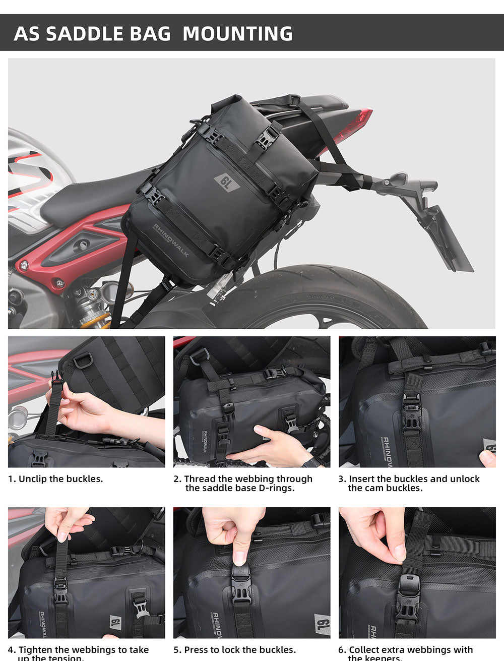 Bolso Impermeable para Caño de Protección 6L