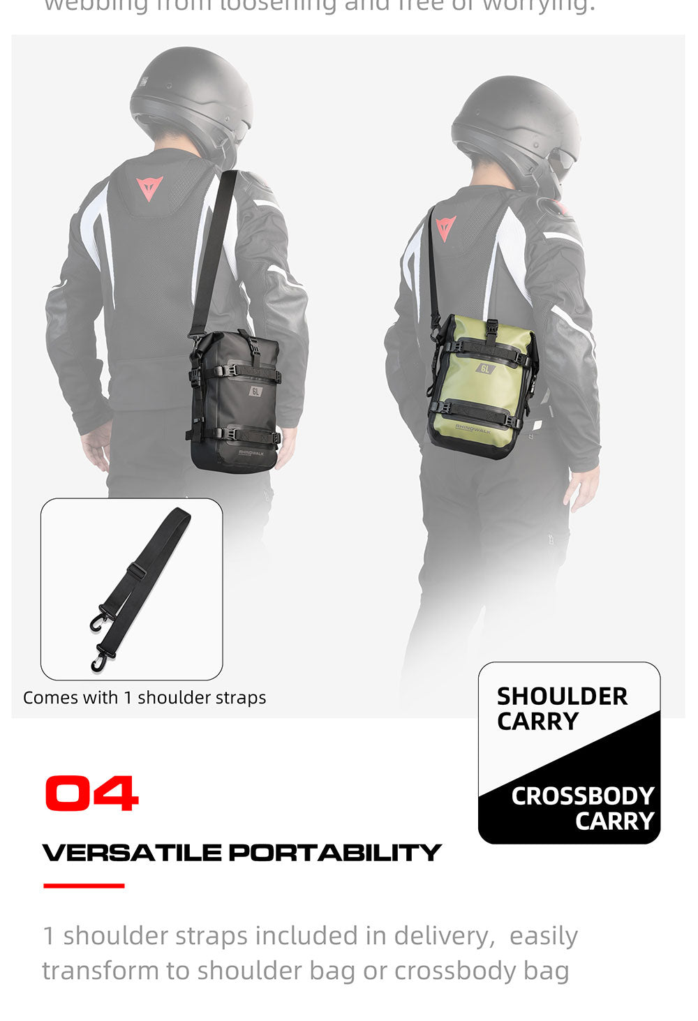 Bolso Impermeable para Caño de Protección 6L