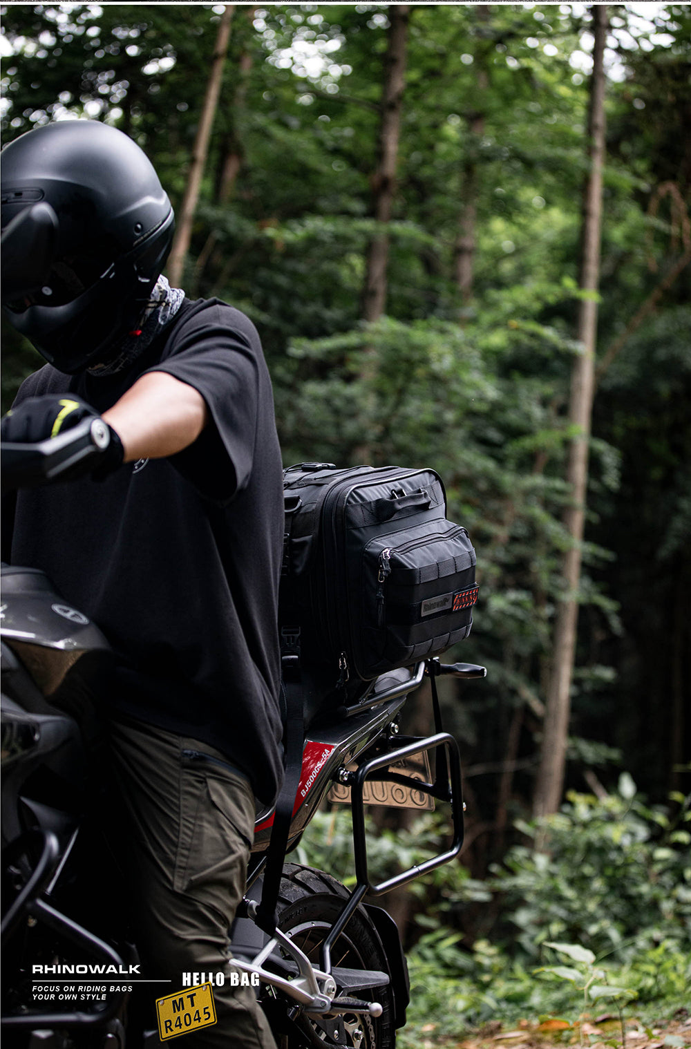 Bolso de Cola para Moto de Gran Capacidad